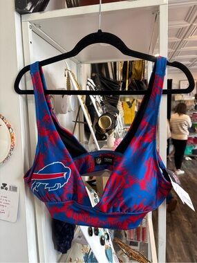 NFL Buffalo Bills Red & Blue Bathing Suit